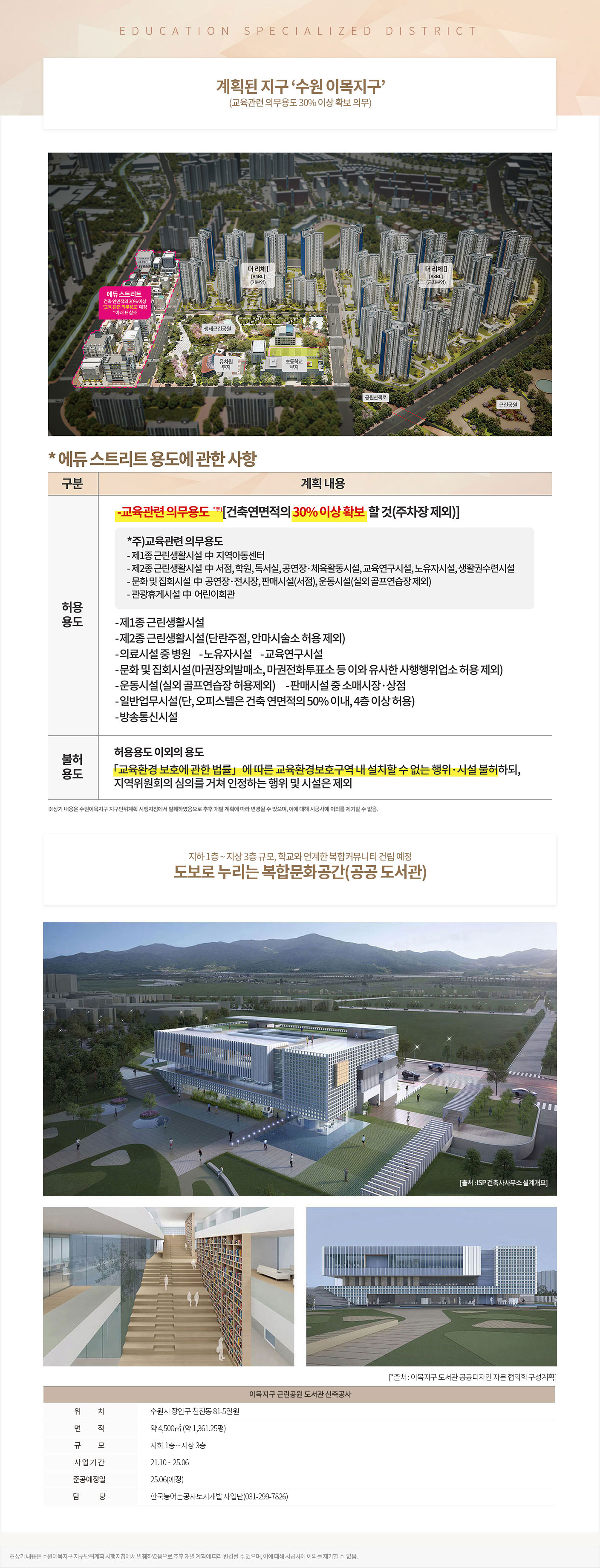 북수원 이목지구 디에트르 더 리체Ⅱ 교육특구 안내